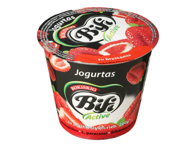 Jogurtas su braškėmis BIFI ACTIVE, 2 %, 200 g