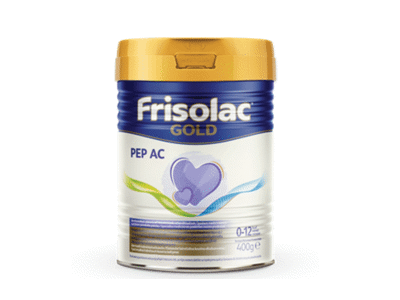 Pieno mišinys FRISOLAC GOLD PEP AC alerg. kūdik.(0-12 mėn.), 400 g