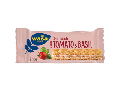 Traškus užkandis su įdaru WASA, pomidorų ir bazilikų sk., 40 g
