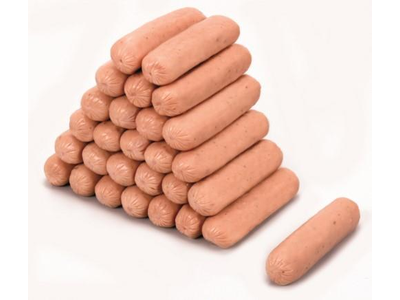 Šaldytos, mini, virtos, rūkytos, luptos, kalakutienos dešrelės INDYKPOL white, IIr., 800 g