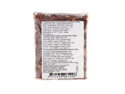 Saulėje džiovinti pomidorai, smulkinti, 100g