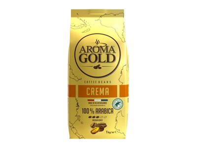 Kavos pupelės AROMA GOLD CREMA, 1 kg