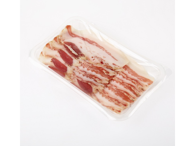 Vytinta kiaulienos pažandė Guanciale, griežinėliais, I rūšis, 80 g