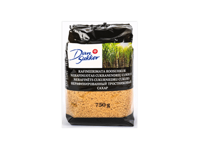 Nerafinuotas cukranendrių cukrus DANSUKKER, 750 g
