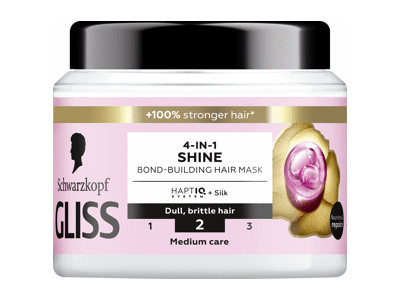 Plaukų kaukė GLISS 4IN1 Shine, 400 ml