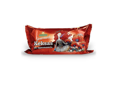 Keksas su aguonomis, 260 g