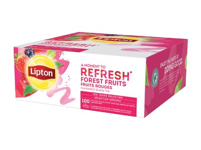 Juodoji arbata LIPTON Classic, su miško uogomis, 100 vnt. x 1,6 g.