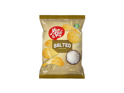 Bulvių traškučiai MIO&RIO su druska, 150 g