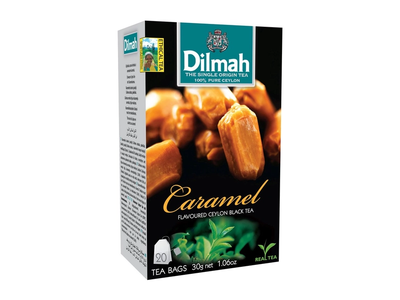 Juodoji karamelės skonio arbata DILMAH, 20 vnt.