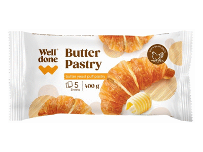 Mielinė sluoksniuota sviestinė tešla WELL DONE, 400 g