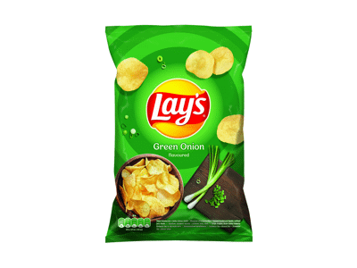 Bulvių traškučiai LAY'S, svogūnų laiškų skonio, 130 g