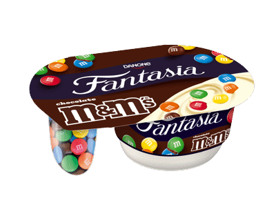 Kreminis jogurtas FANTASIA M&M, vanilės skonio, 13 % rieb., 120 g