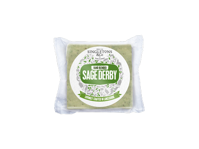 Sūris Derby SINGLETONS & CO, su šalavijais, 200g