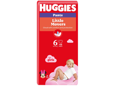Sausk.keln.HUGGIES GIRL6 15-25kg,44vnt