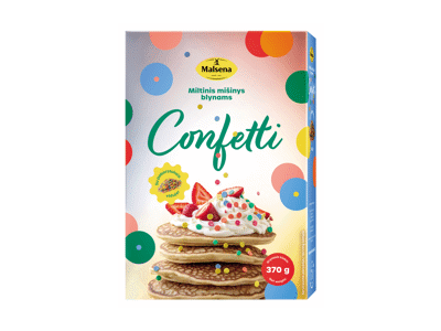 Miltų mišinys MALSENA blynams CONFETTI, 370 g