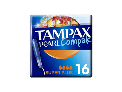 Tamponai TAMPAX Compak Pearl, Super Plus, 16 vnt.