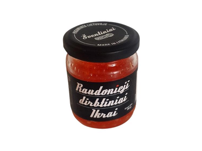 ŠVENTINIAI raudonieji dirbtiniai ikrai, 90 g