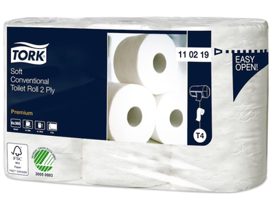 Tualetinis popierius Tork Conventional Premium T4, 2sl. 6vnt, 50,4 m 110219