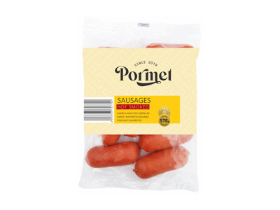 Karštai rūkytos dešrelės PORMET, I r., 570 g