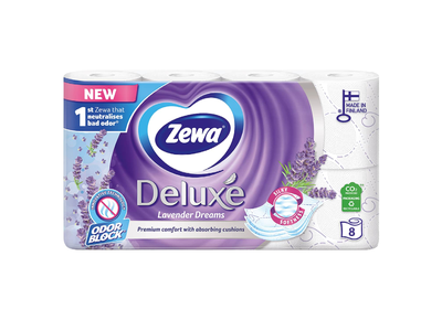 Tual. pop. ZEWA DELUXE, 3sl., 8rit.