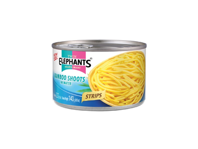 Bambukų ūgliai TWIN ELEPHANT, juostelės, 227 g