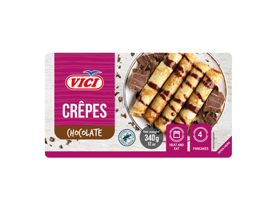 Šaldyti blyneliai su šokolado įdaru VIČI,340g