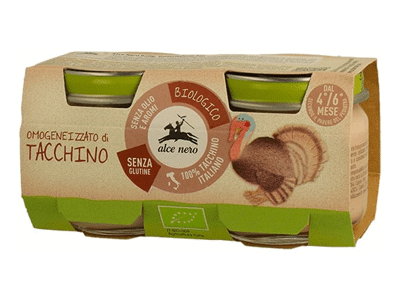 Ekologiška kalakutienos tyrelė ALCE NERO (kūd. nuo 4 mėn.), 160 g.