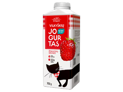 Žemuogių skonio jogurtas