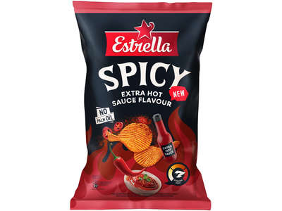 Bulvių traškučiai ESTRELLA SPICY, 115 g