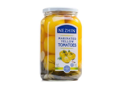 Marinuoti pomidorai NEZHIN, geltoni, 920 g