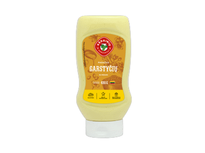 GARSTYČIŲ padažas su medumi, 48 % rieb., 480 g