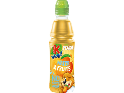 Gaivusis gėrimas KUBUŠ Play, persikų, obuolių skonio, 53 %, 0,4 l