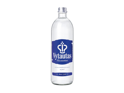 Natūralus mineralinis vanduo VYTAUTAS, stiklinėje taroje, 0,75l