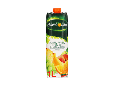 Įvairių vaisių nektaras ELMENHORSTER (50%), 1 l