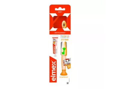 ELMEX dantų šepetėlis vaikams TRAINING SOFT, minkštas, 0-3 m., 1 vnt.