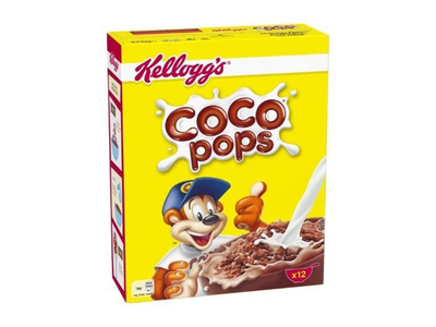 Traškūs spraginti ryžiai su šokoladu KELLOGG'S COCO POPS, 375 g