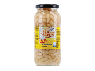 Baltosios pupelės BILLA, 580 ml