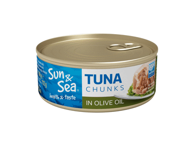 Tunų gabaliukai SUN&SEA alyvuogių aliejuje, 160 g