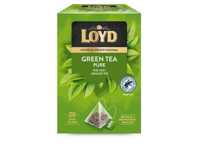 Žaliosios arbatos gėrimas LOYD HORECA pure, piramidės 20 x 1,7g