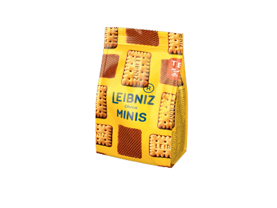 Sviestiniai sausainiai LEIBNIZ MINIS su šokoladu, 100 g