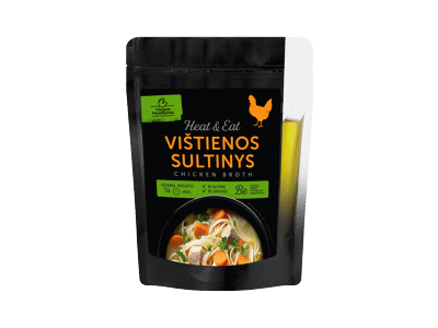 Skystas vištienos sultinys HEAT & EAT, 350 ml