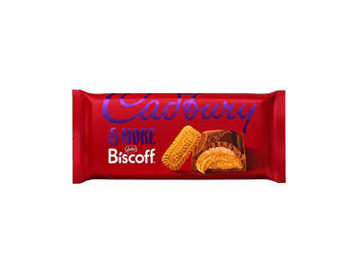 Pieninis šokoladas CADBURY su sausainiais BISCOFF, 195 g