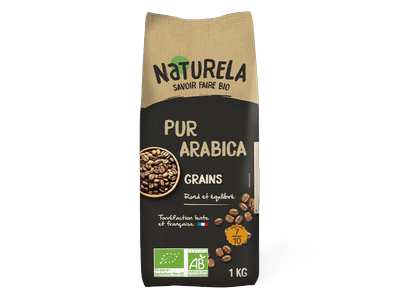 Kavos pupelės NATURELA ekologiškos, 1kg 100% Arabica LT-EKO-001