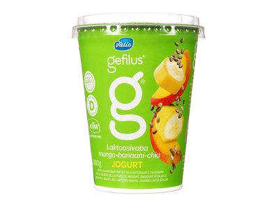Jogurtas su man.,ban., čija GEFILUS,2,2%,380g