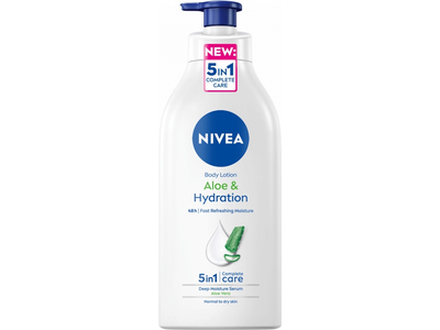 Kūno losjonas Nivea Aloe & Hydration 48h, 625 ml
