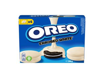 Sausainiai OREO su baltojo šokolodo glaistu, 246 g