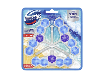 Tual. gaiviklis ir valiklis DOMESTOS POWER 5 OCEAN, 3 x 50 g, 150 g