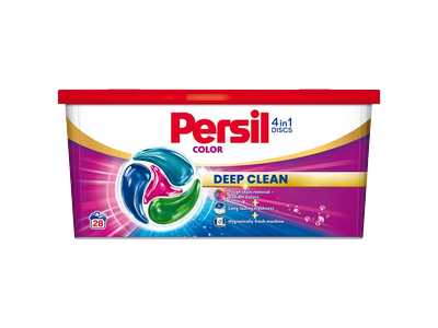 Skalbimo kapsulės PERSIL DISCS Color,  28 vnt