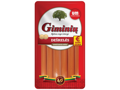 Virtos GIMINIŲ dešrelės, a.r., 860g