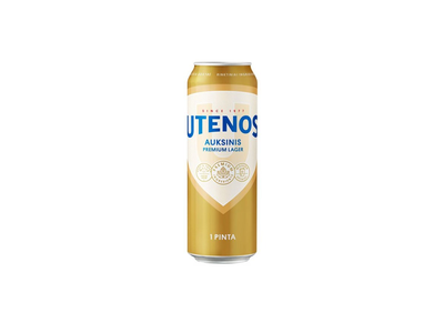 🇱🇹 UTENOS Auksinis alus, 5 %, 0,568 l